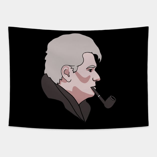 Jacques Derrida - French Philosophy Meme Tapestry by isstgeschichte