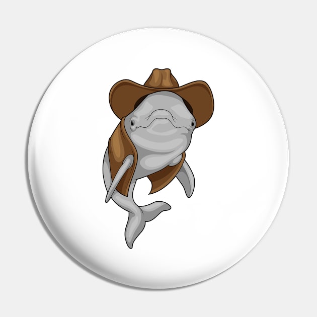 Dolphin Cowboy Pin by Markus Schnabel