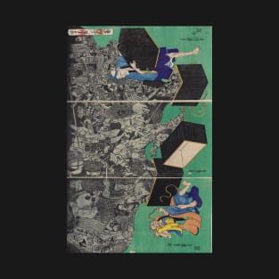 The Old Story of the Tongue Cut Sparrow by Utagawa Yoshimori T-Shirt