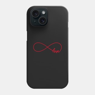 Never ending love, infinity sign Phone Case