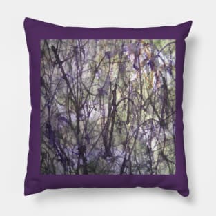 Abstract Bushes Watercolour Painting Pillow