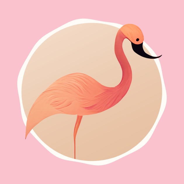 Adorable flamingo by Mad Swell Designs