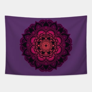 Mandala pink purple Tapestry