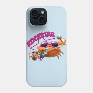 Cute Crab and Starfish Rock Star Band Phone Case