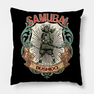 Warrior Japanese Vintage Samurai Bushido Streetwear Urban 597 Pillow