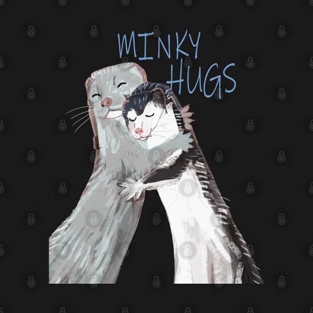 Minky Hugs lettering by belettelepink