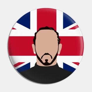 Lewis Hamilton Face Art - Flag Edition Pin