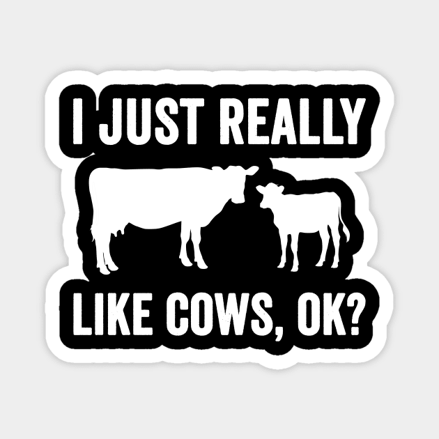 I just really like cows ok Magnet by captainmood