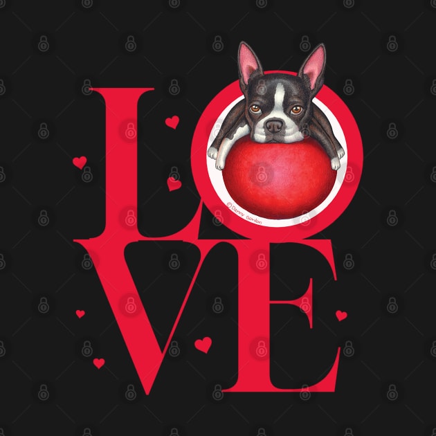 Boston Terrier Love by Danny Gordon Art