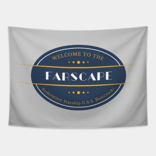 Farscape Shirt | John Crichton Quote | "Welcome to the Federation Starship U.S.S. Buttcrack!" Tapestry