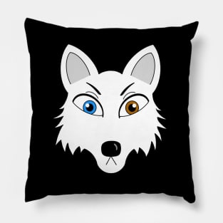 Arctic Fox Head Pillow