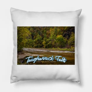 Taughannock Falls Tompkins County New York Pillow