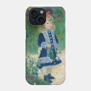 A Girl with a Watering Can by Auguste Renoir Phone Case