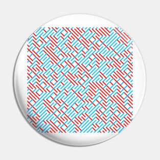 Impossible Blue/Green Maze Pin