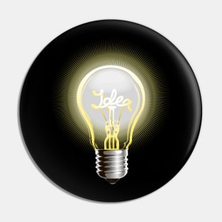 Idea-lightbulb Pin