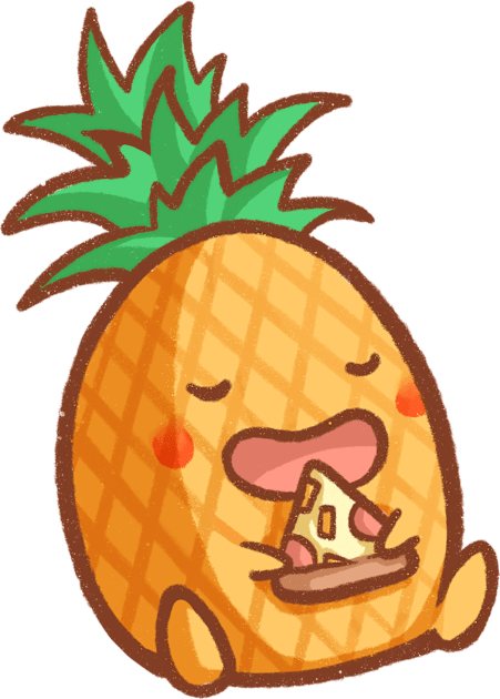 Pineapple Pizza Kids T-Shirt by mschibious