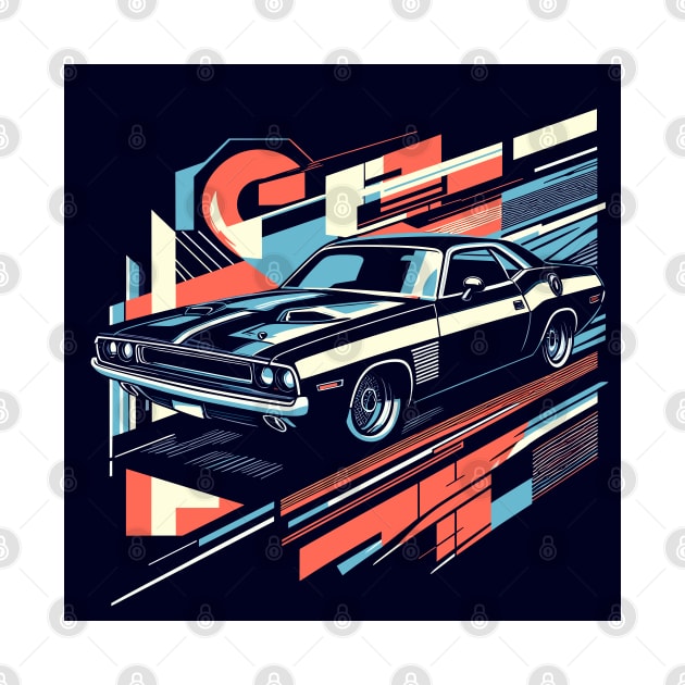 Car Dodge Challenger 1970 by sapphire seaside studio