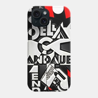 Bauhaus abstract graphic art Phone Case