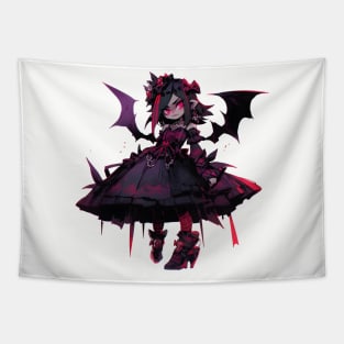 Kawaii Vampire Bat Girl Tapestry