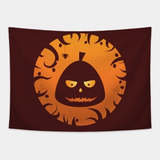 Halloween Night Scary Pumpkin Tapestry