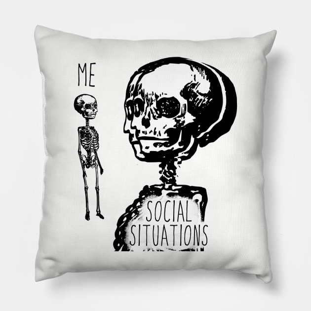 Me Socially Awkward Pillow by Shotgaming