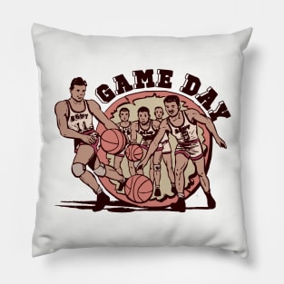 Game Day - Vintage Basketball Pillow