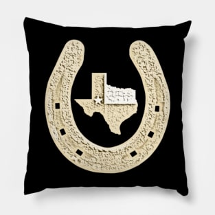 Big Texas Horseshoe Pillow