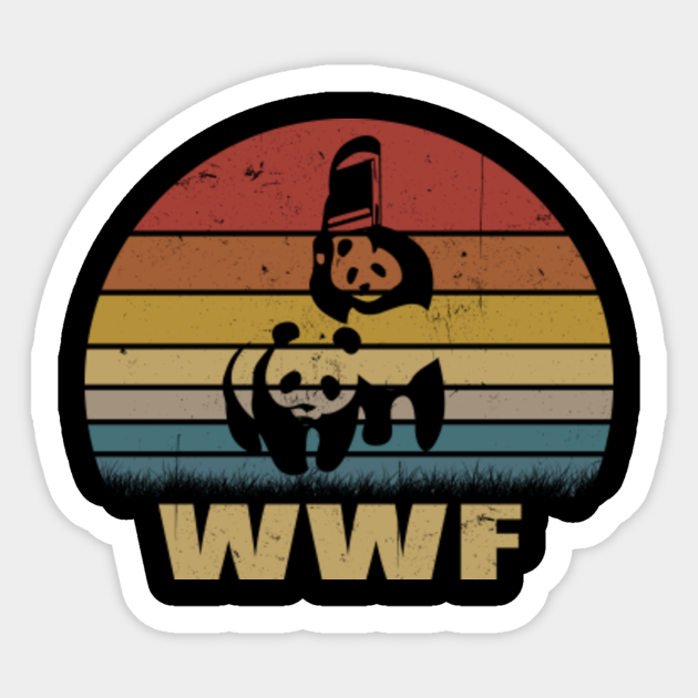 WWF Panda Jiu-Jitsu Vintage - Jiu Jitsu - Sticker