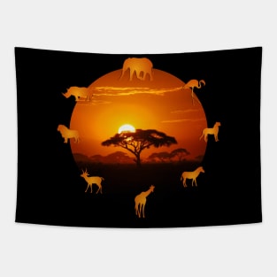 Safari spirals Tapestry