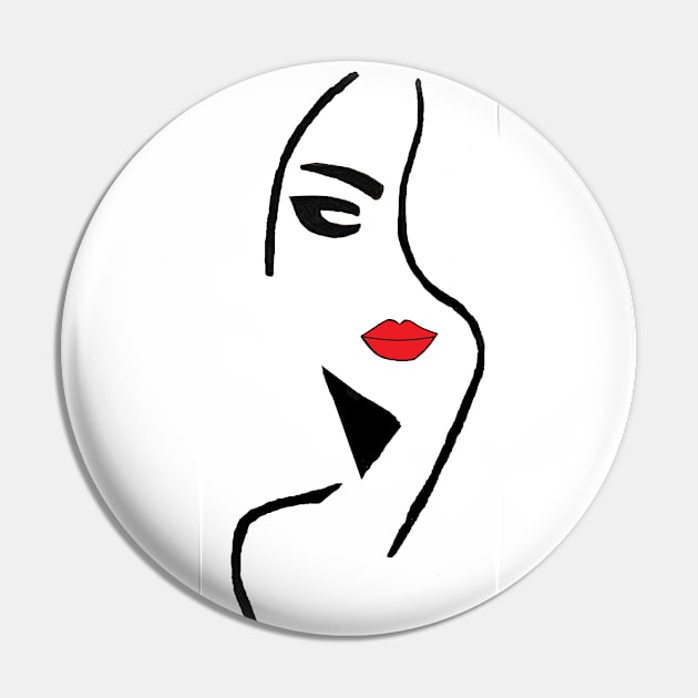 Femme Fatale (color version) Pin by GingerEccentric