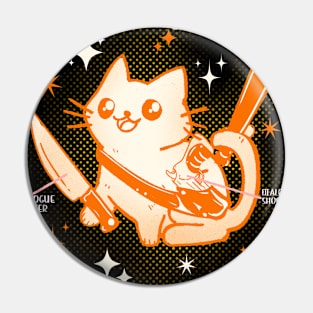 Dialogue Cat Orange Pin