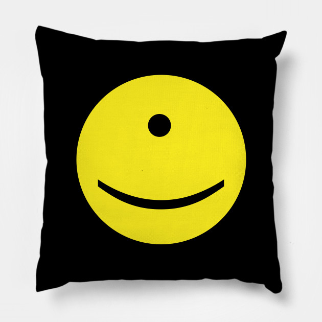 Cyclops Smiley Face Cyclops Smiley Face Pillow Teepublic