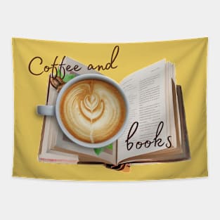 Coffee and booklover Tapestry