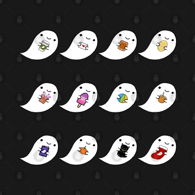 Kawaii Ghost Favourites by marcelinesmith