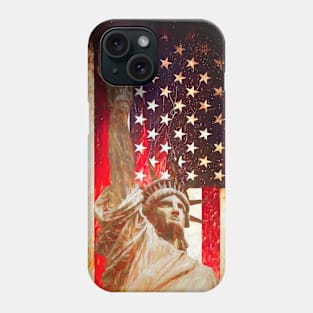 Lady Liberty by Brian Vegas Phone Case