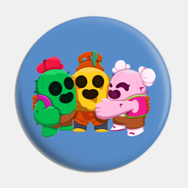 Spike Family Design Brawl Stars Videogames Pin Teepublic Au - brawl stars spikes