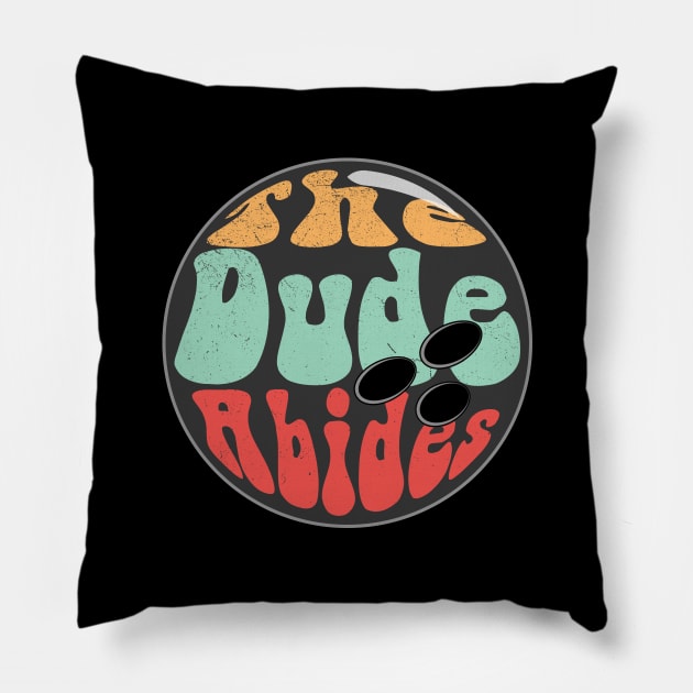 The Dude Abides - The Big Lebowski Pillow by Zen Cosmos Official