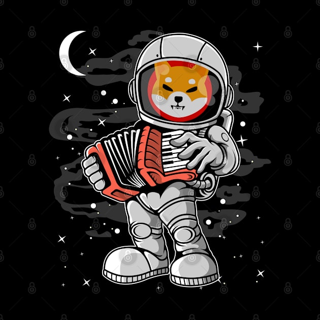 Astronaut Accordion Shiba Inu Coin To The Moon Shib Army Crypto Token Cryptocurrency Blockchain Wallet Birthday Gift For Men Women Kids by Thingking About