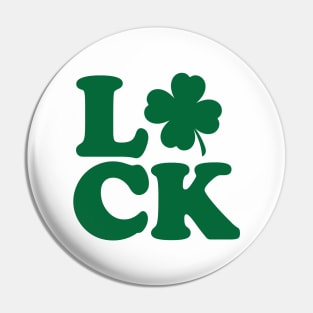 Shamrock Luck Pin