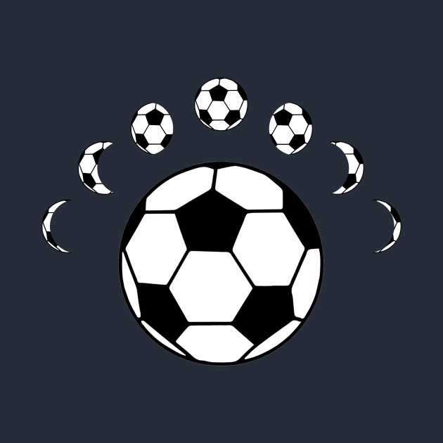 Soccer ball moon by AsKartongs