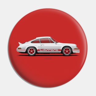 911 Carrera RS (901) White & Red Pin