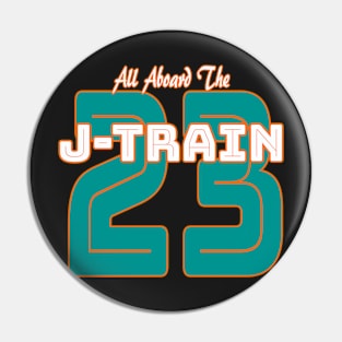 All Aboard the Ajayi J-Train Tshirt Miami Fans Pin