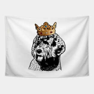 Portuguese Water Dog King Queen Wearing Crown Tapestry