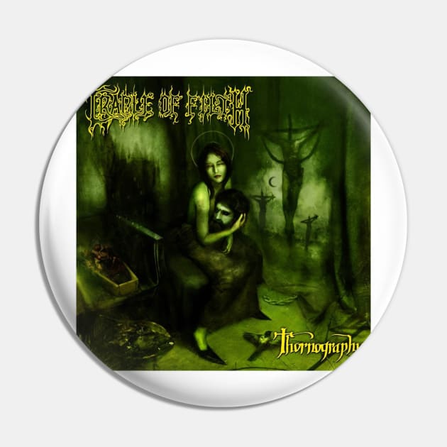 Cradle Of Filth Thornography 1 Album Cover Pin by Visionary Canvas