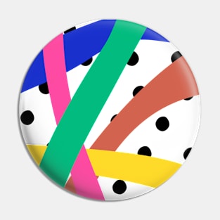 Colourful mess Pin