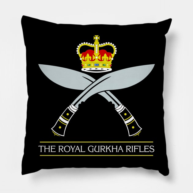 Mod.1 Gurkhas Nepali soldiers Pillow by parashop