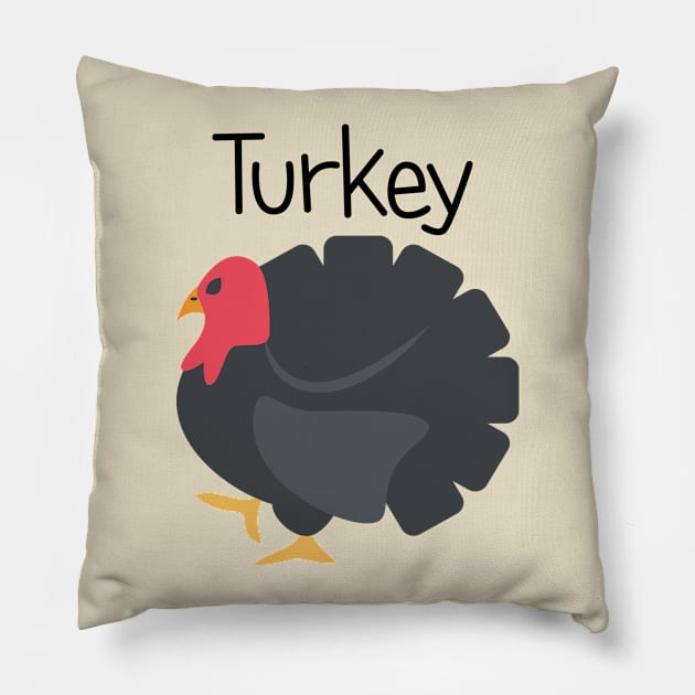 Mr. Turkey Pillow by EclecticWarrior101