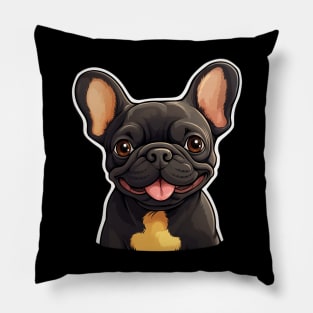 Cute French Bulldog Frenchie Dog Lover Funny Pillow