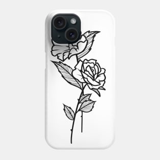 Decorative Tattoo Flowers Phone Case