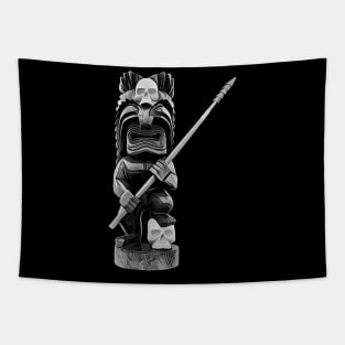 Skull Hunter Tiki Tapestry